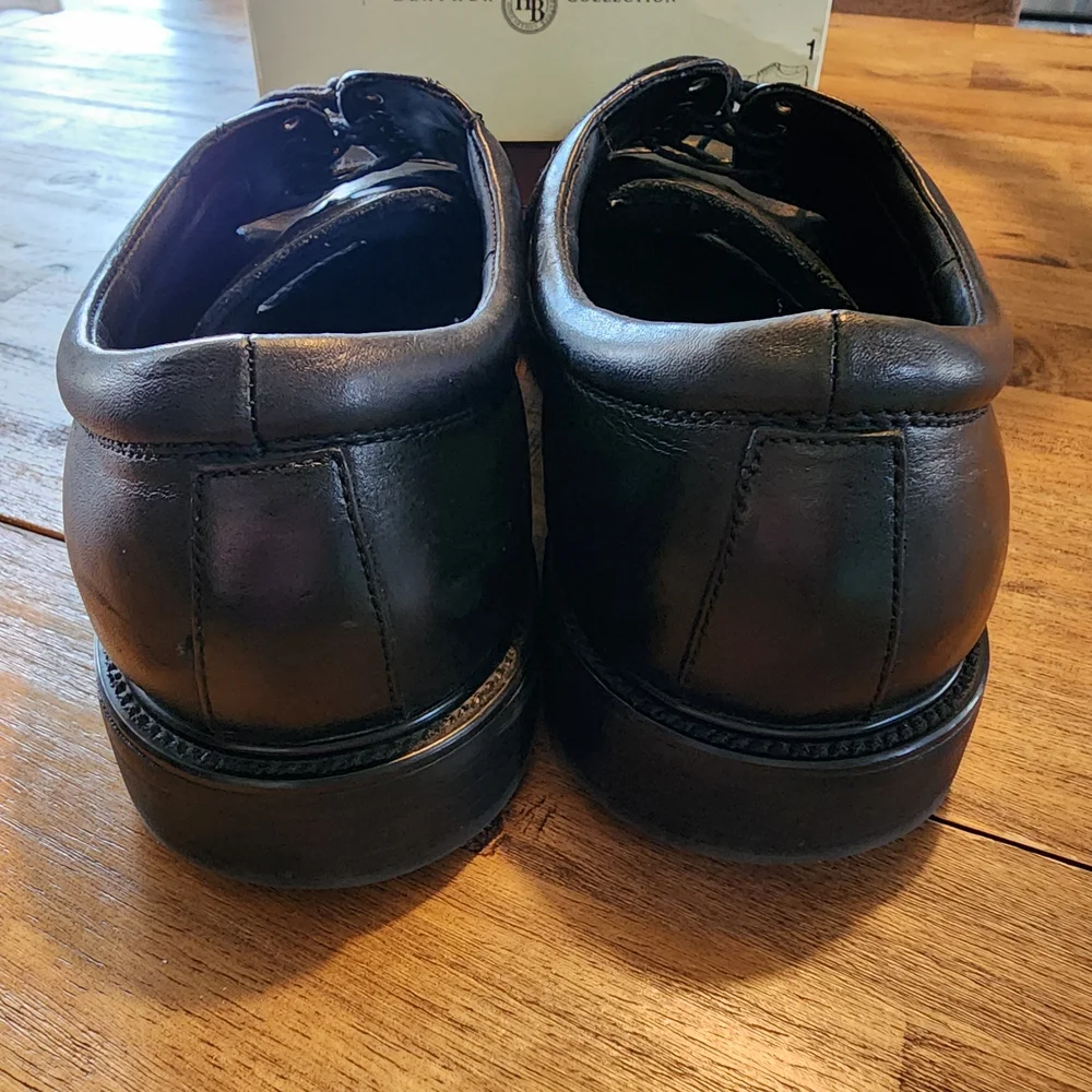 Hunters Bay Men's Black Leather Dress Shoes Size 13